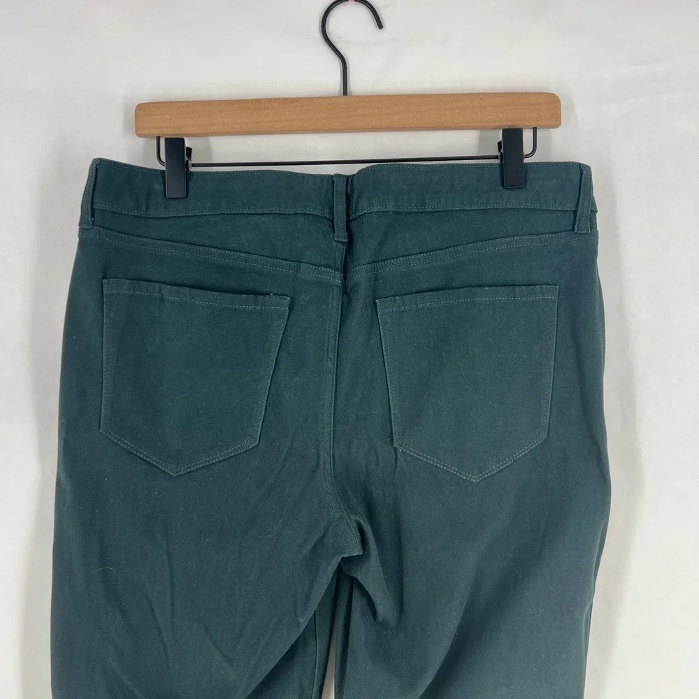 Old Navy Rockstar‎ Jeans Womens 12 Green Brushed Twill Stretch Mid Rise Skinny